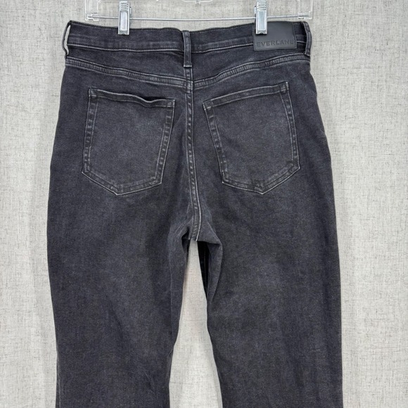 Everlane High Key Stovepipe Jeans Black Cotton High Rise Women's size 29 - Picture 5 of 11
